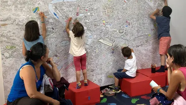 Dessin géant de la Rome antique