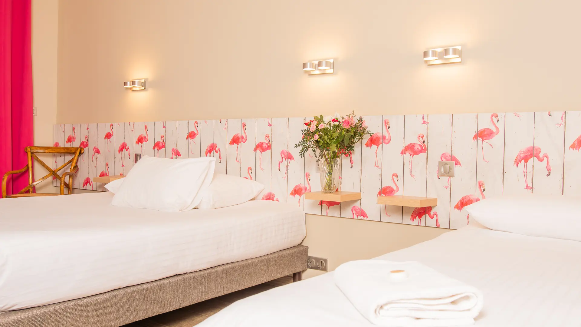 Chambre lits simples 2 © Domaine Saint-Germer