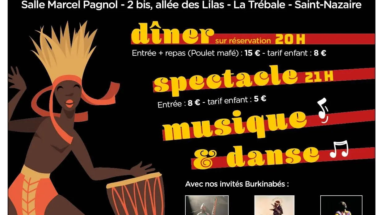 Affiche de la soirée