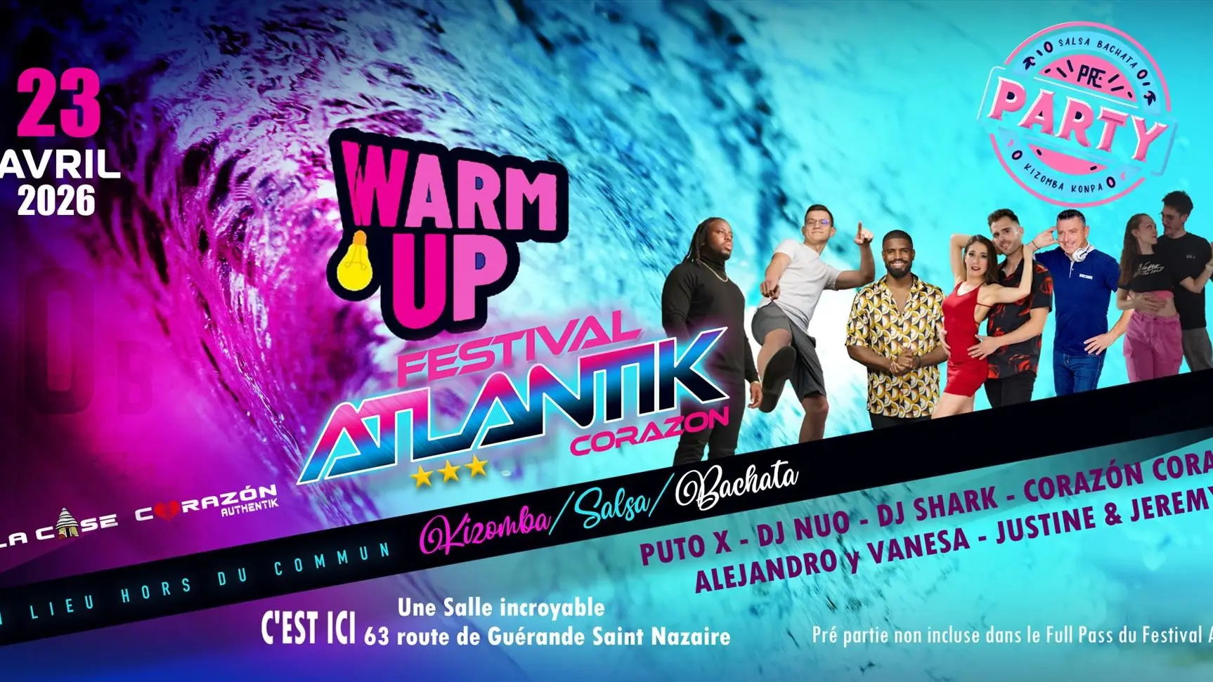 Pré partie le jeudi et beach partie le dimanche