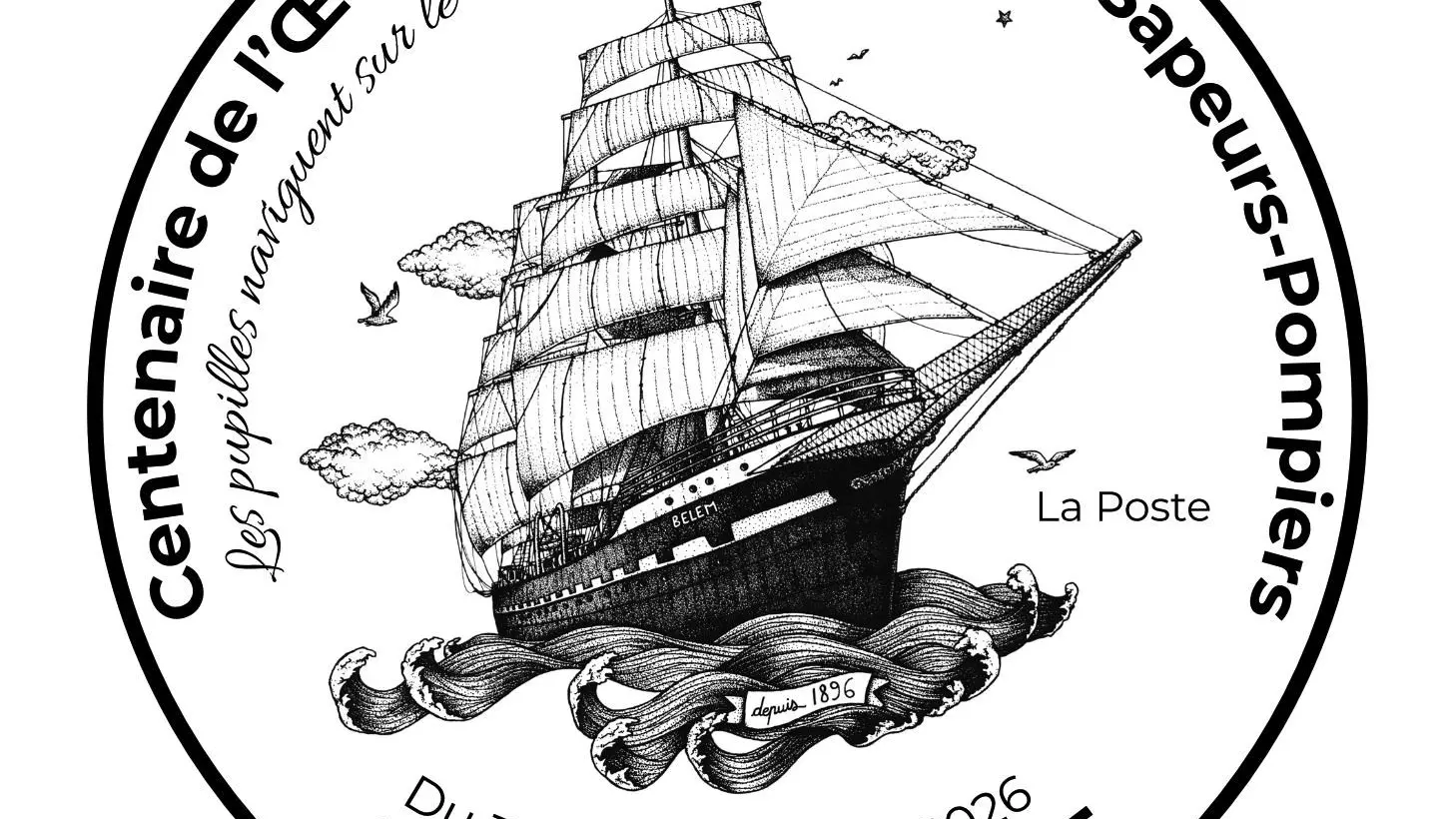 Timbre à date du centenaire de l'ODP