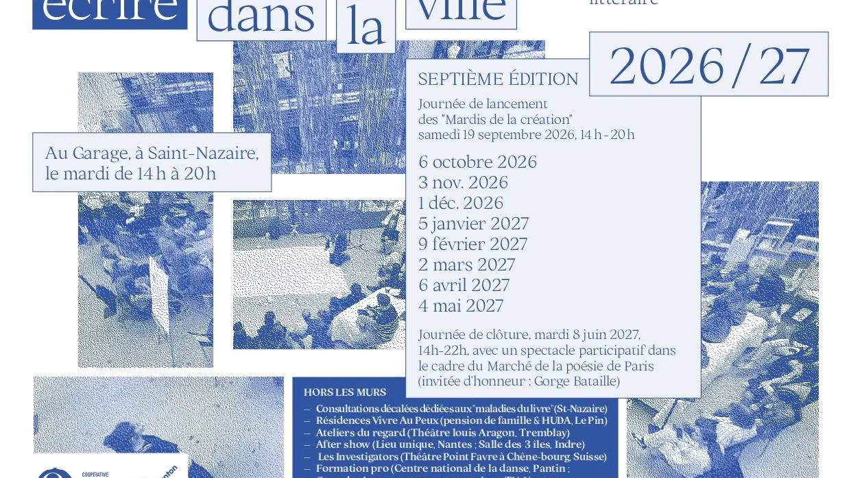 Flyer Ecrire Dans La Ville 2026-2027