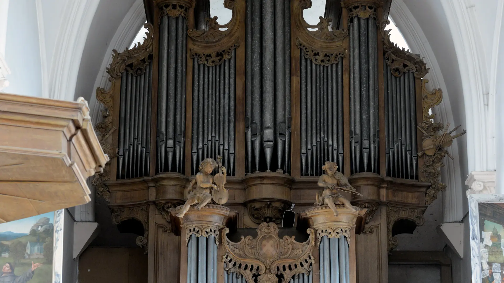 Église Saint-Médard Orgue TOURNEHEM-SUR-LA-HEM © Carl Peterolff