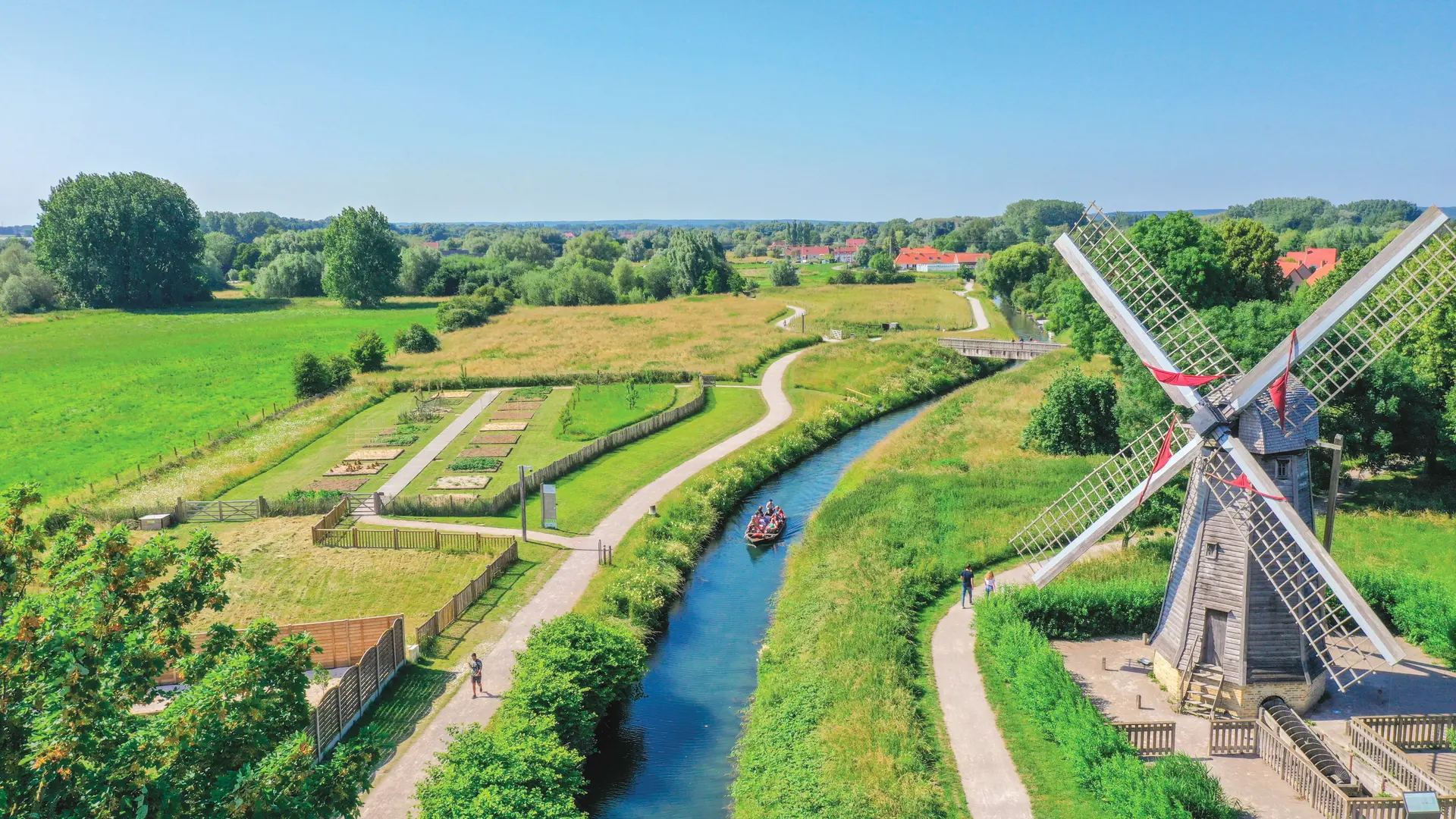 Jardin - Potage - Moulin - Maison du Marais - Drone 2022