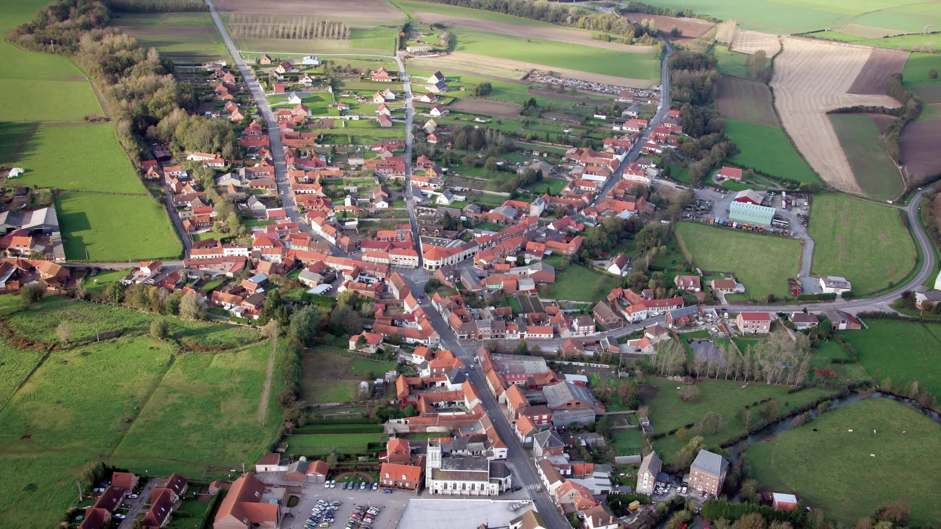 Vue aérienne THEROUANNE © AUDRSO