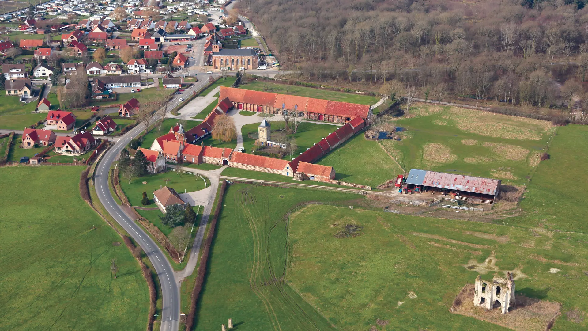 Vestiges de l'Abbaye Vue aérienne 2013 CLAIRMARAIS © AUD (à mentionner obligatoirement) (8)
