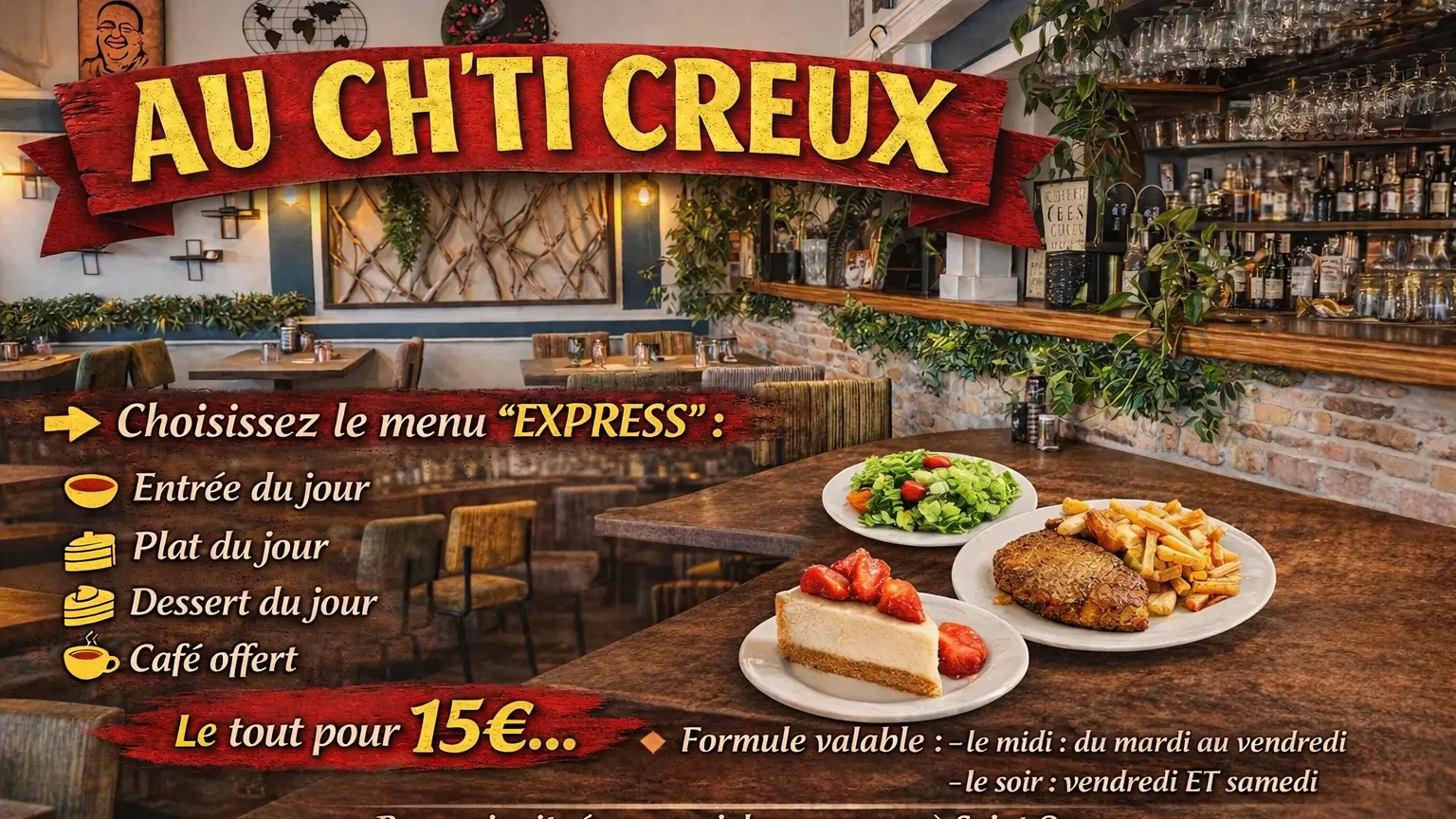 FORMULE EXPRESS A 15€