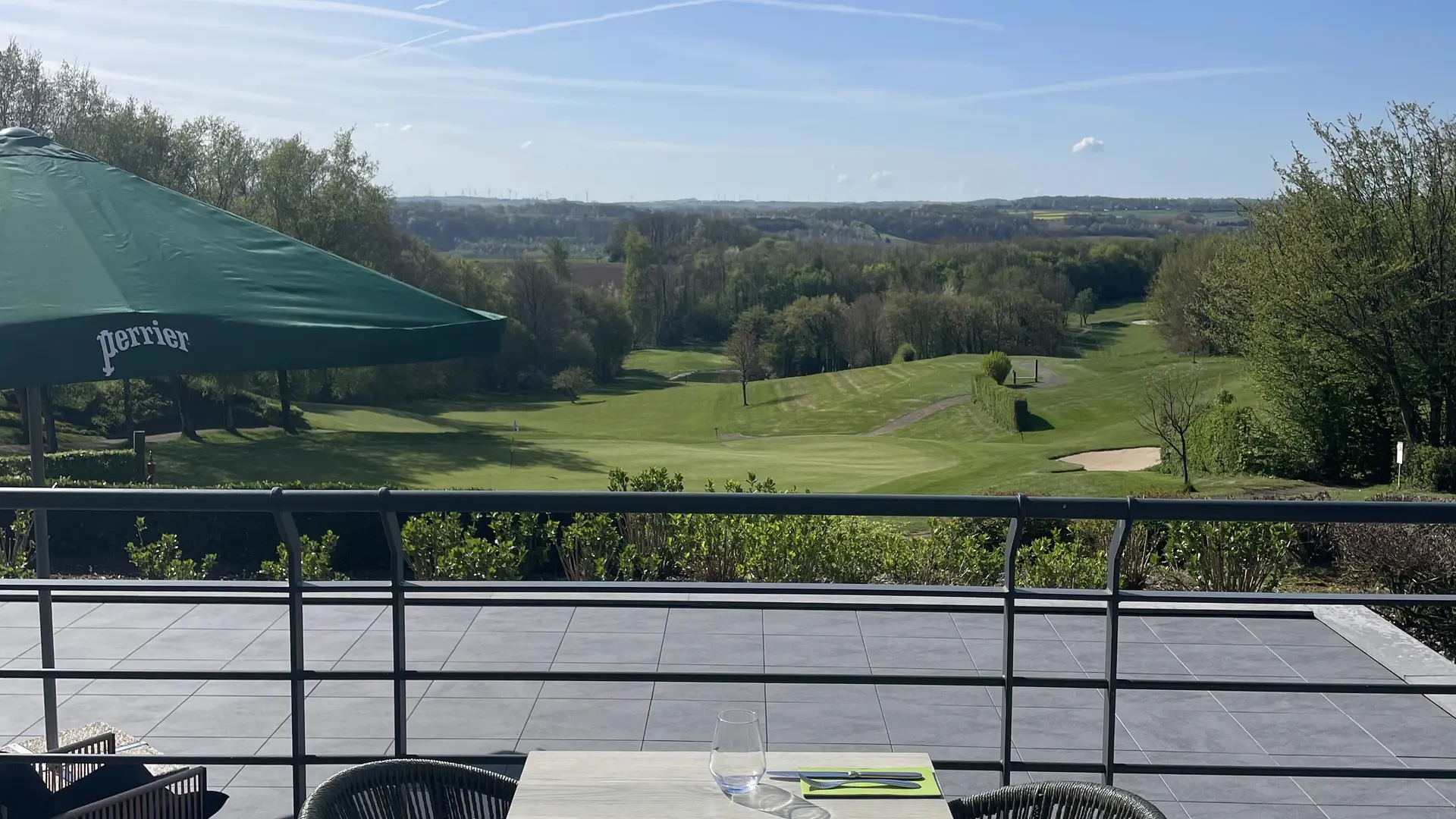 Terrasse vue golf