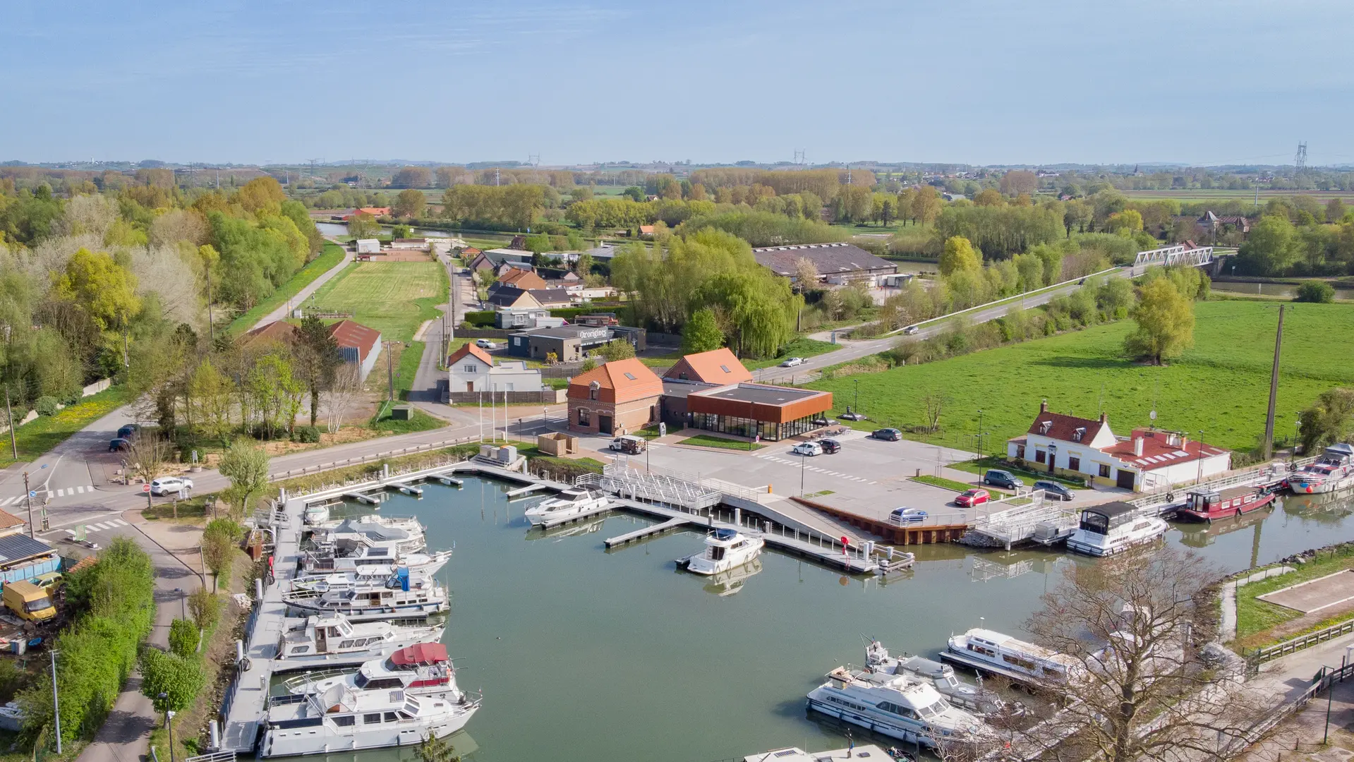 Drone - Port Fluvial d'Aire-sur-la-Lys