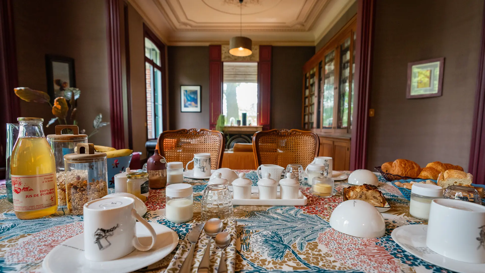 La table du petit-déjeuner