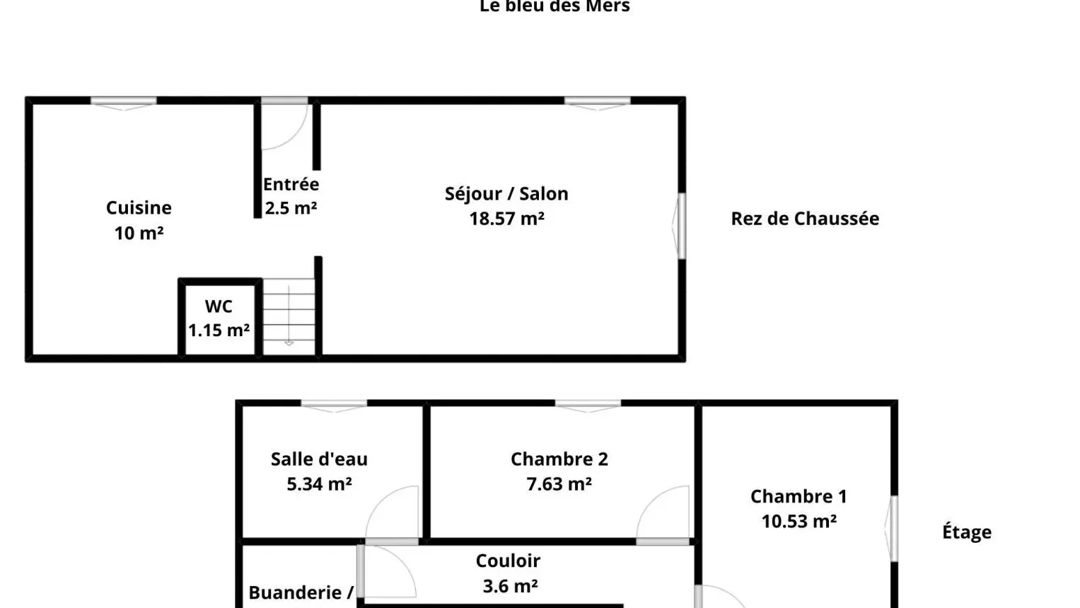 MERS LES BAINS Le bleu des Mers