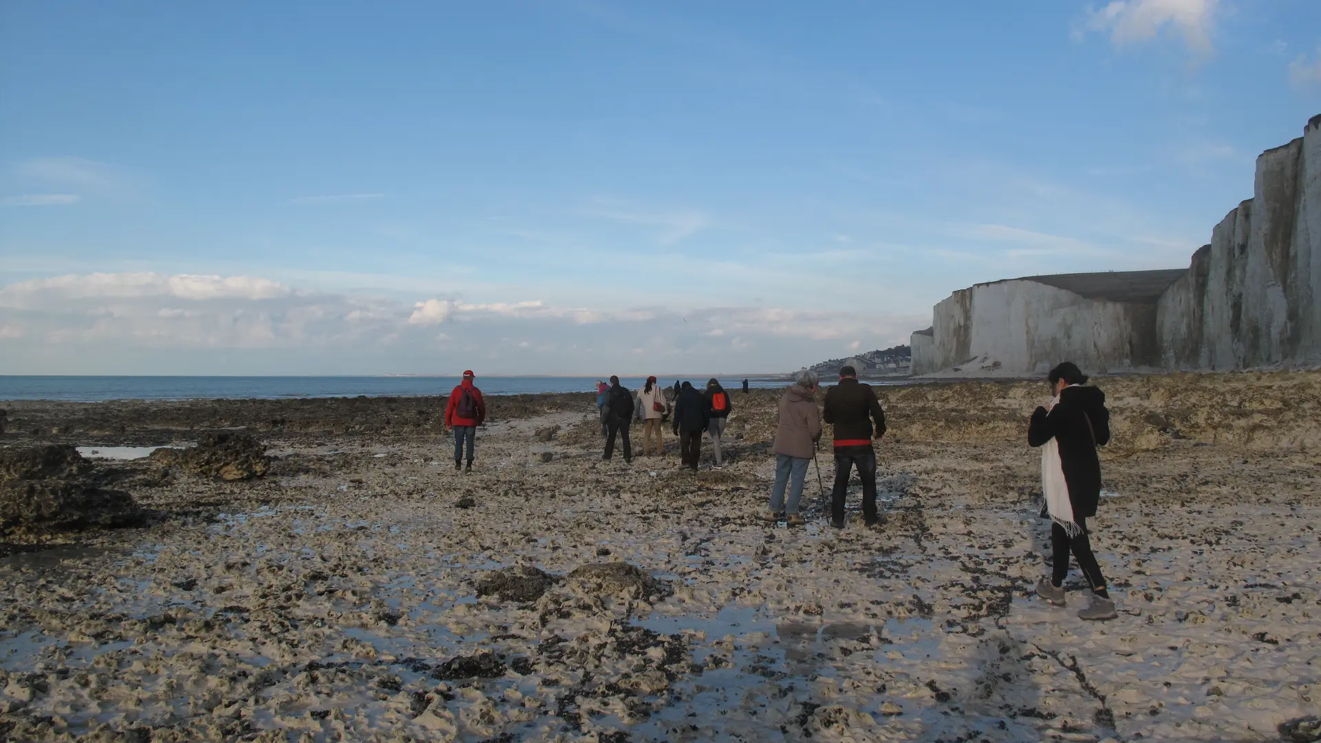 Promenade falaises Hiver