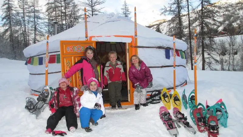 raquettes et yourtes - Serre Chevalier