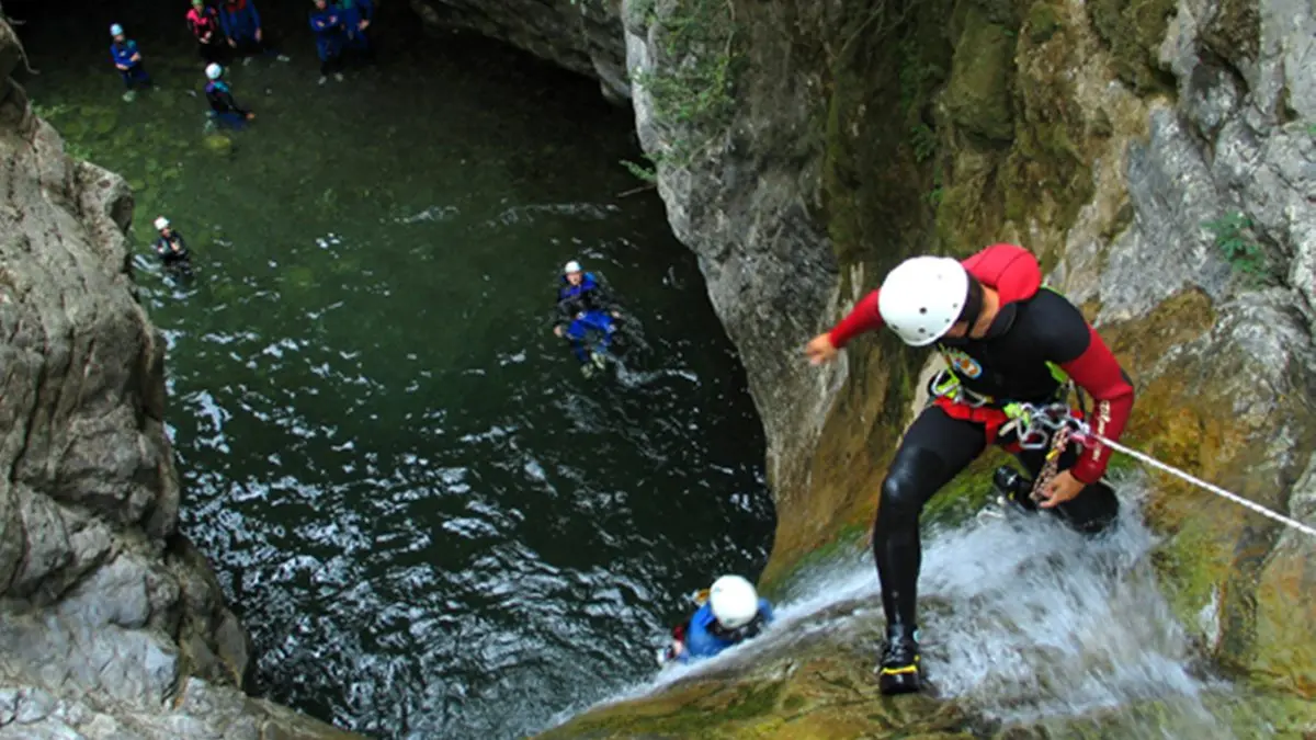 Canyoning_rappel