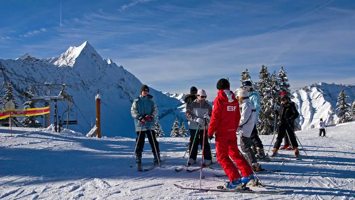 Cours collectif ski alpin ESF Saint Jean d'Aulps