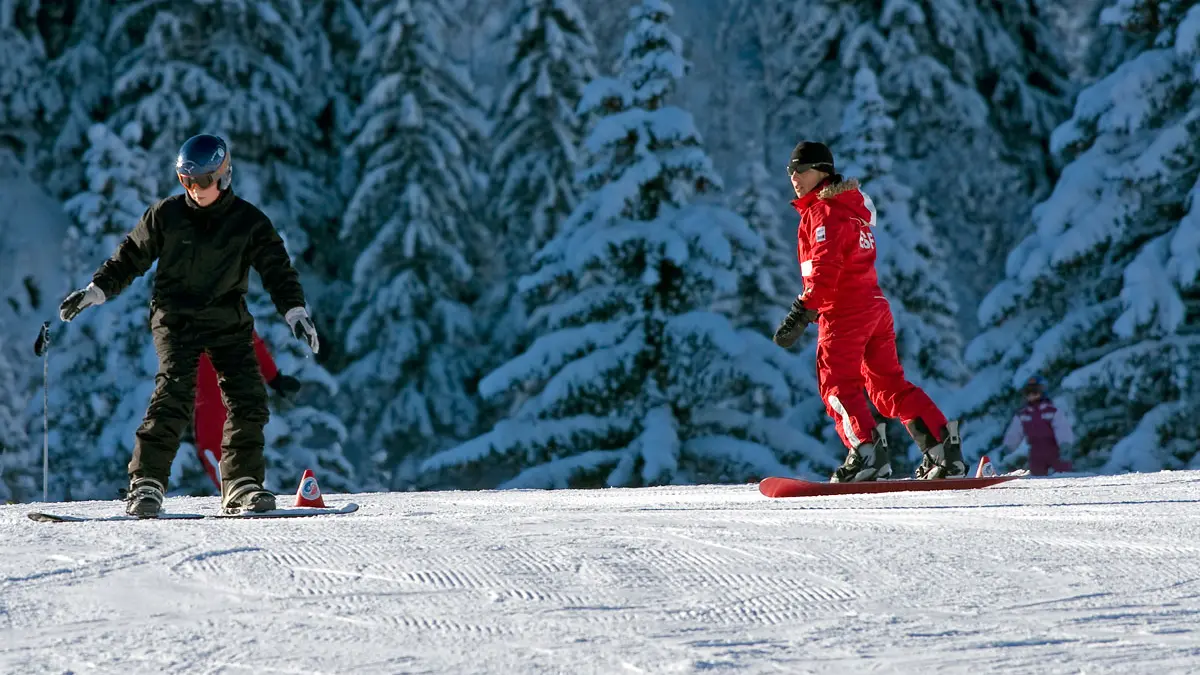 Cours de snowboard-ESF Saint Jean d'Aulps