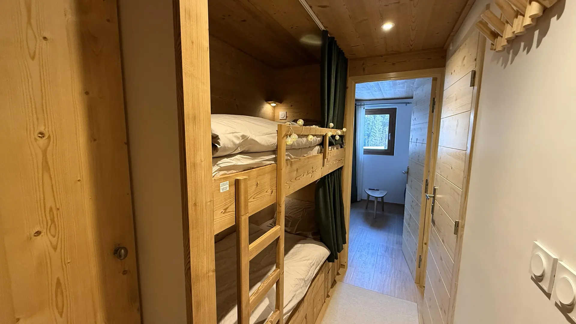 Coin montagne, lits superposés