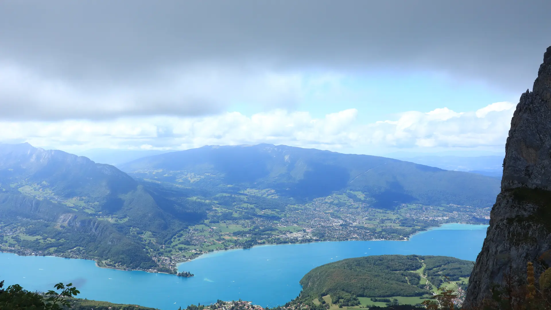 Panorama sur le lac d'Annecy