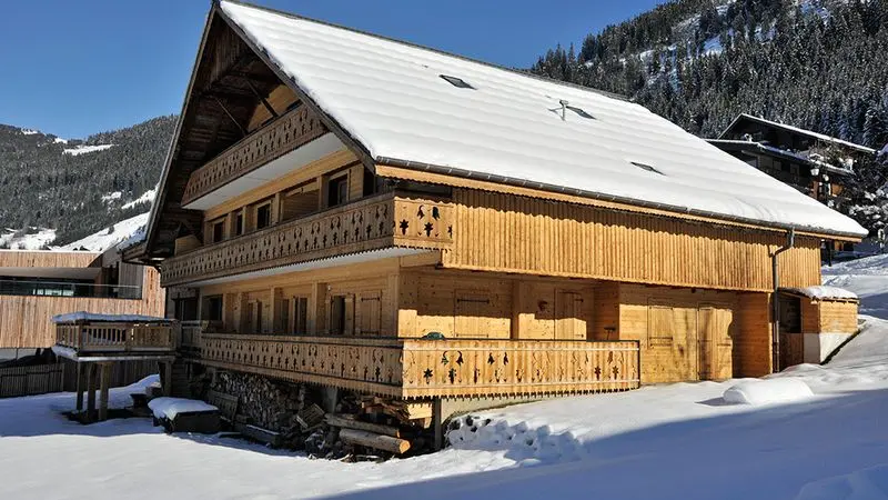 Le chalet en hiver