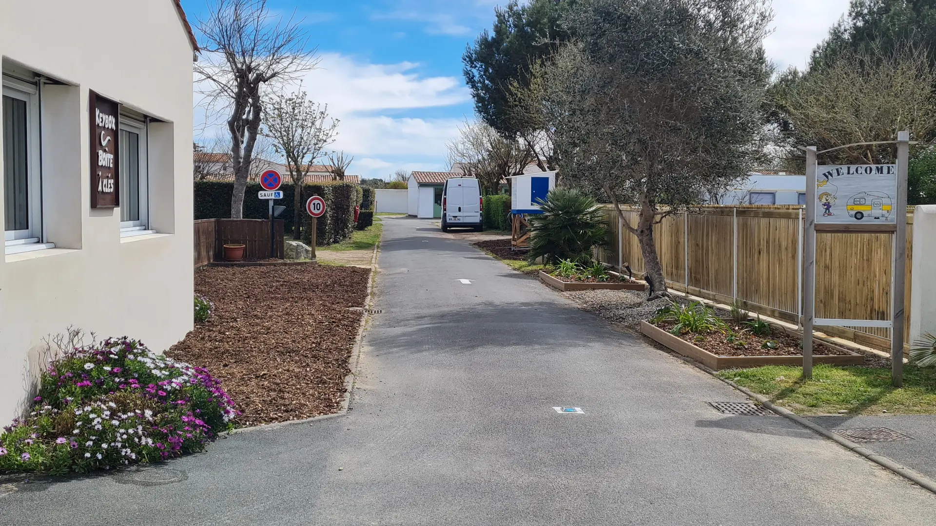 Eingang zum Campingplatz