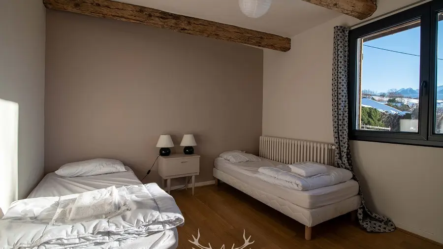 chambre lits simples