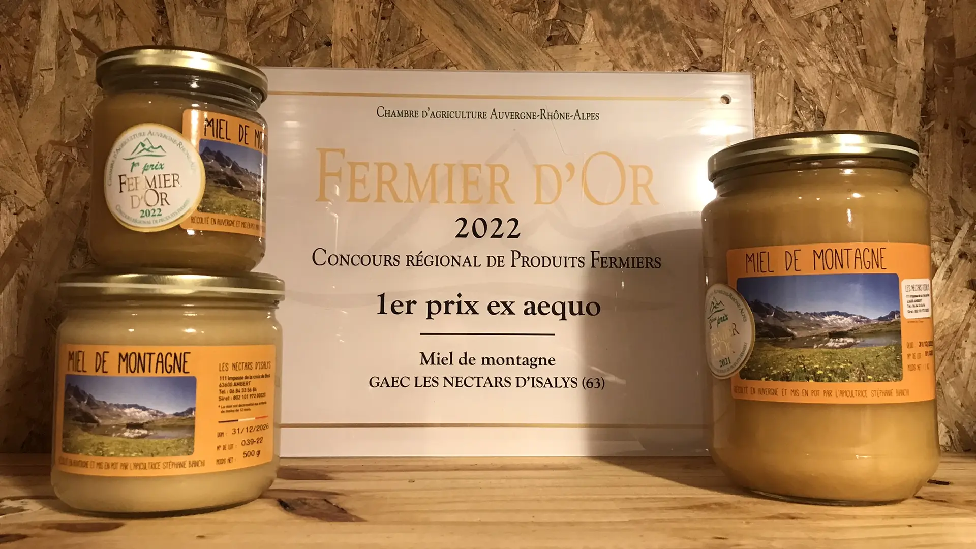 Miel de montagne - Fermier d'or 2022