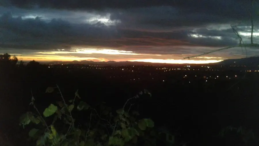 Gîte La Rieissa-Vue de nuit-Colomars-Gîtes de France des Alpes-Maritimes