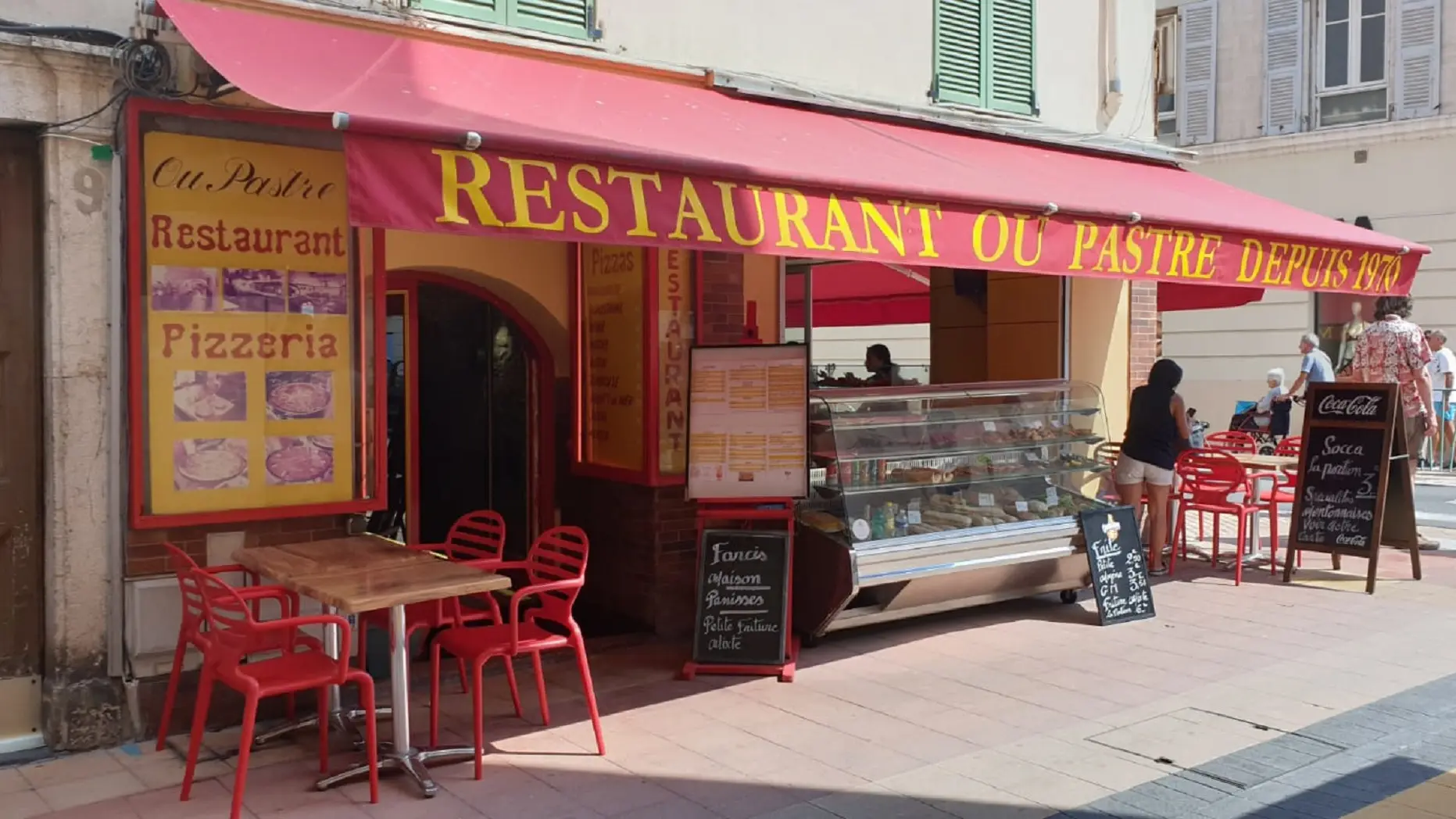 Devanture du restaurant Ou Pastre