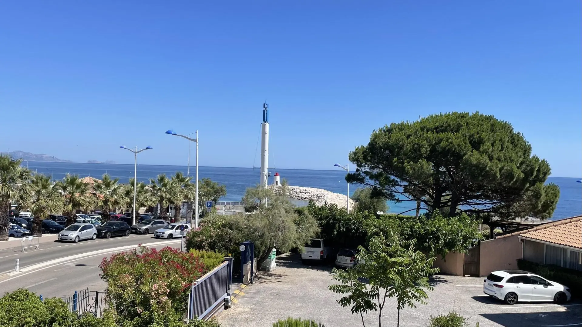 Vue depuis la terrasse.