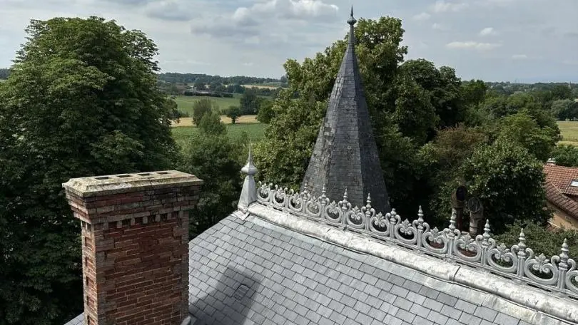 Vue des alentours du gîte depuis la tour privée des propriétaires