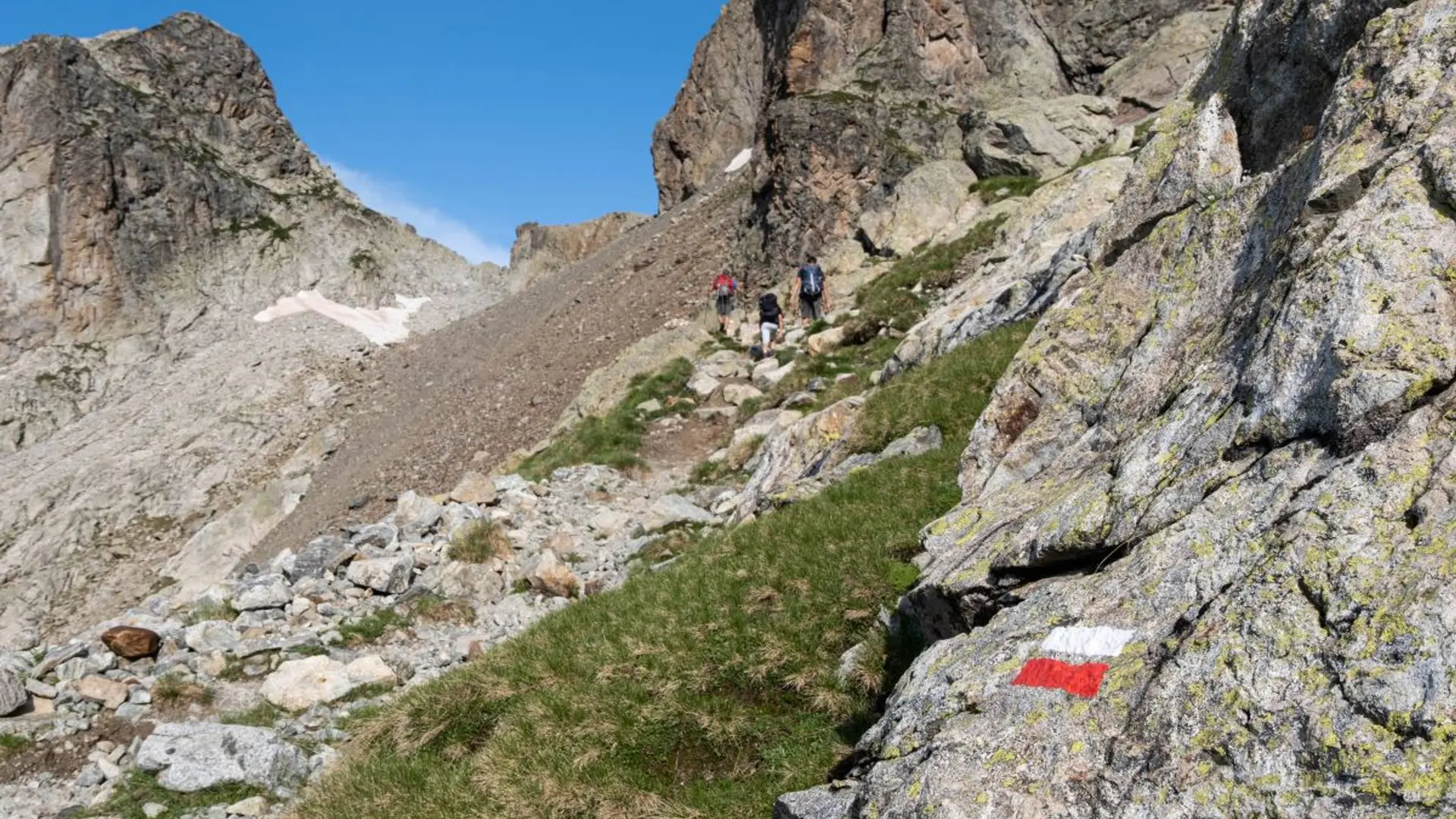 Montée vers le Pas de l'Olan