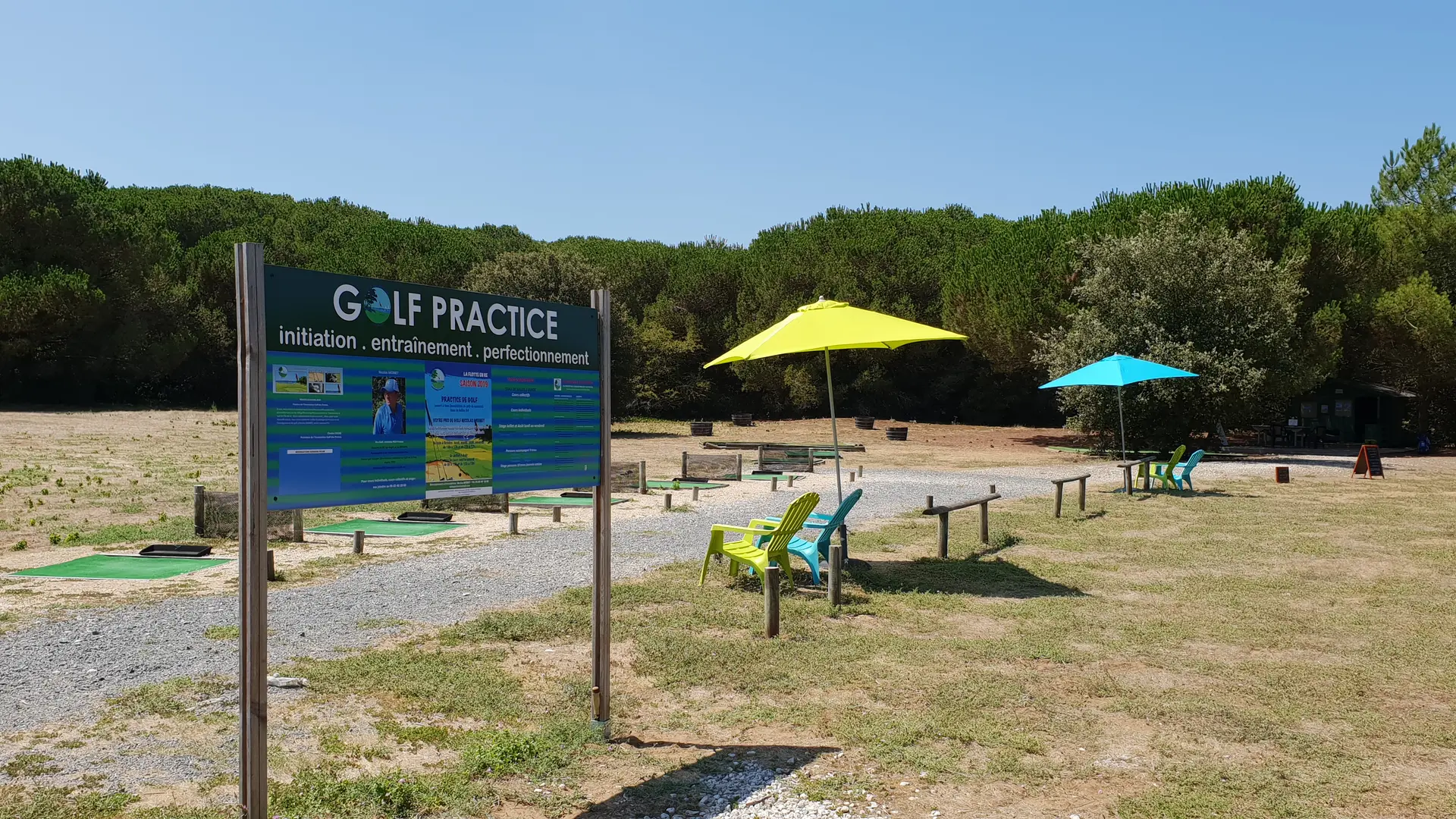 View of the driving range