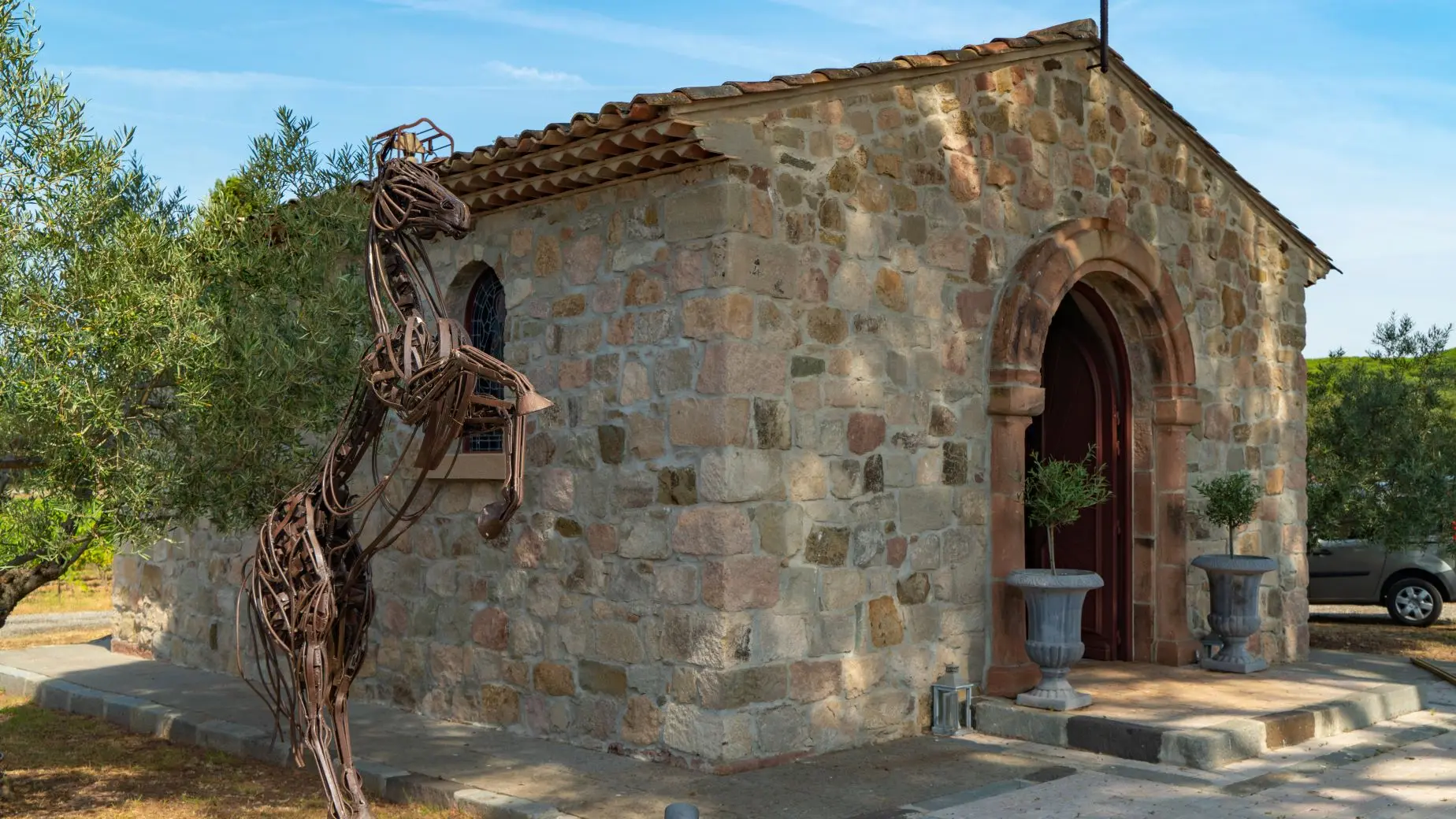 Halte à la chapelle au coeur du domaine