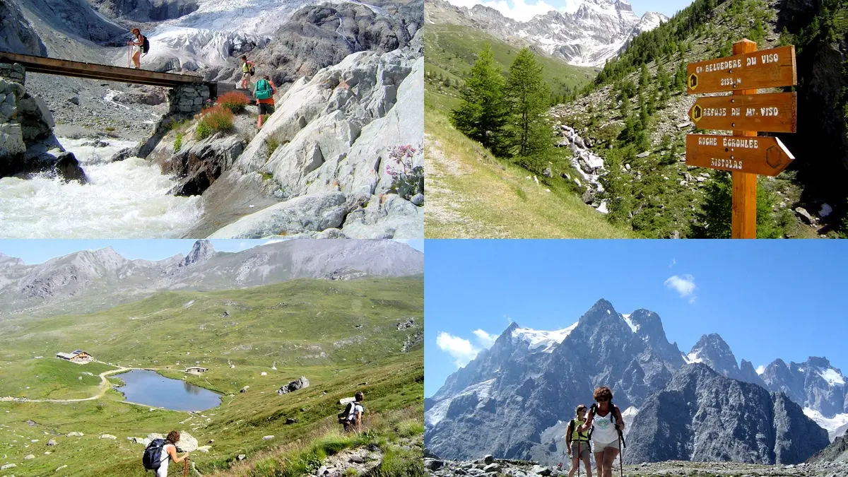 Paysages de montagne et randonnée d'été