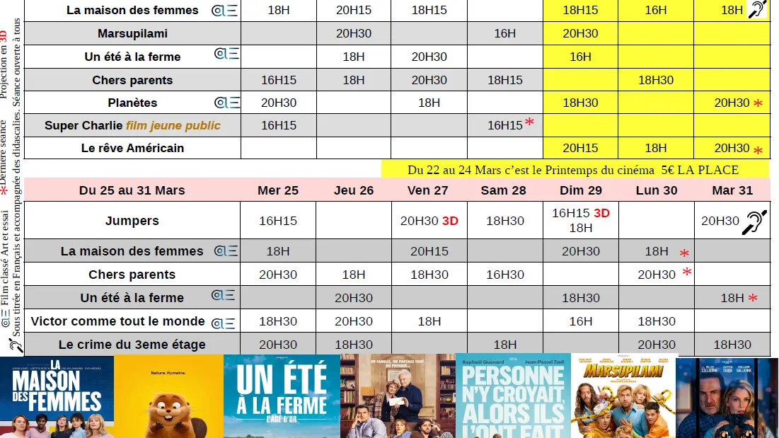 Programme Cinéma Le Poom_Orcières