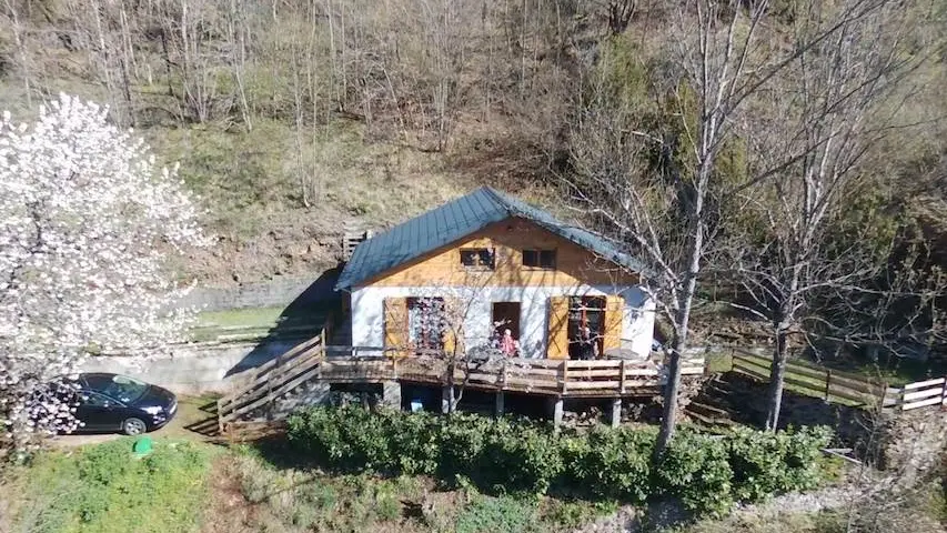 Le chalet vu du ciel