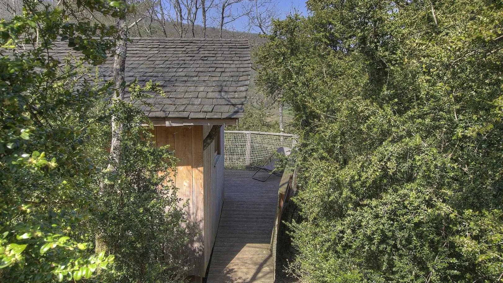 L'accès au chalet.