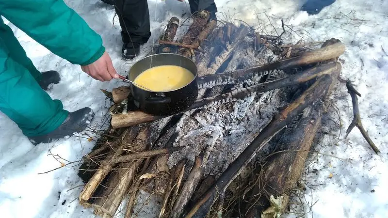 Fondue en pleine Nature