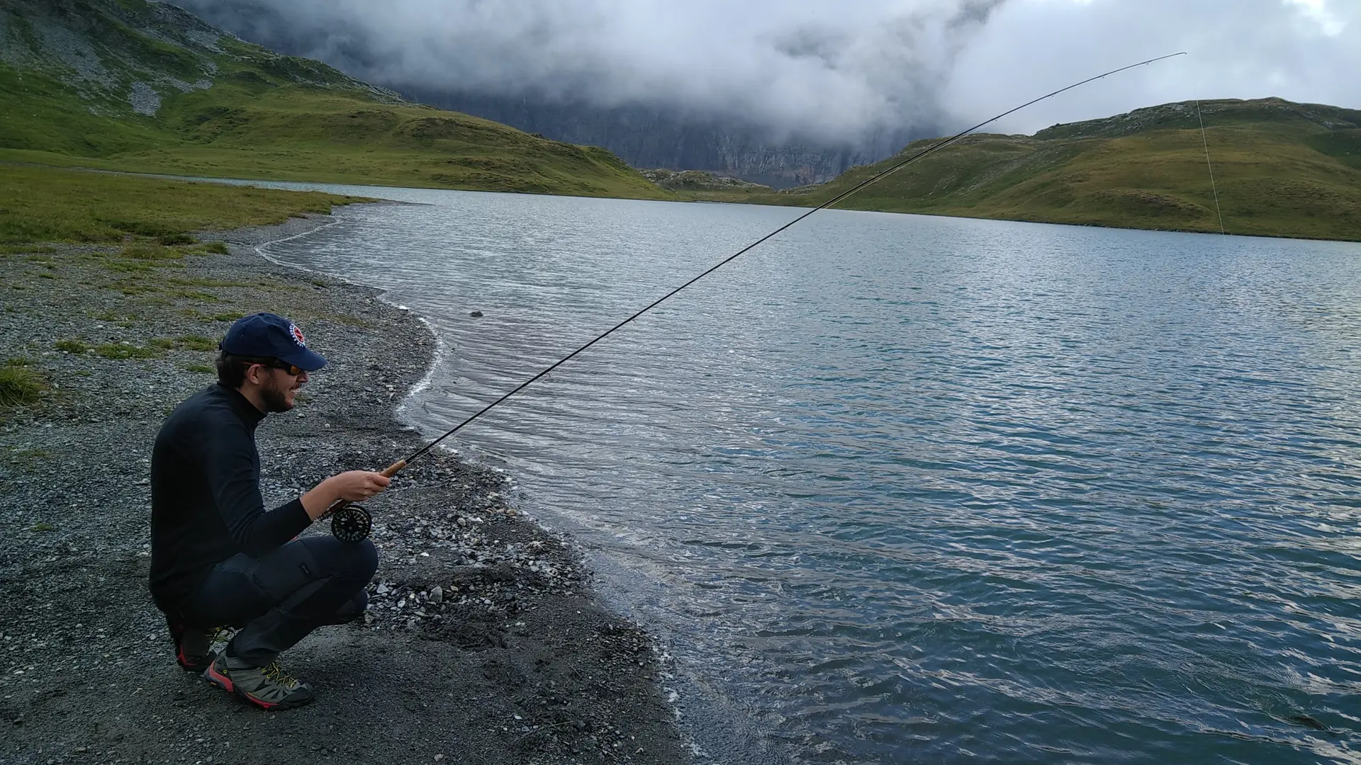 Pêche à la mouche au lac d'Anterne