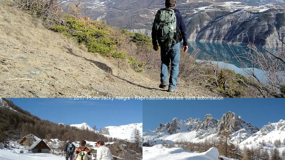 Paysages de montagne et randonnée d'hiver