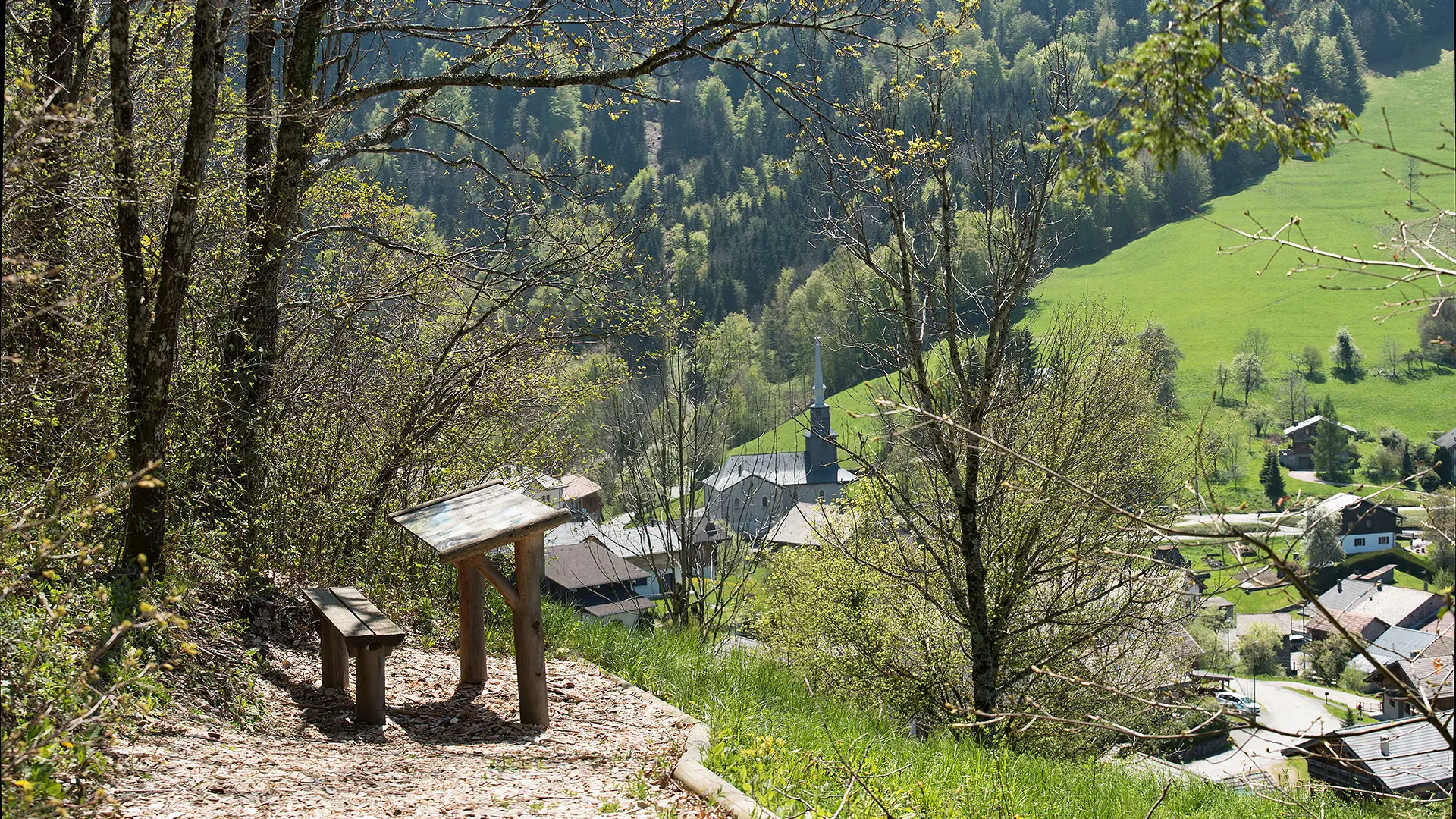 La table à dessins du village de La Vernaz