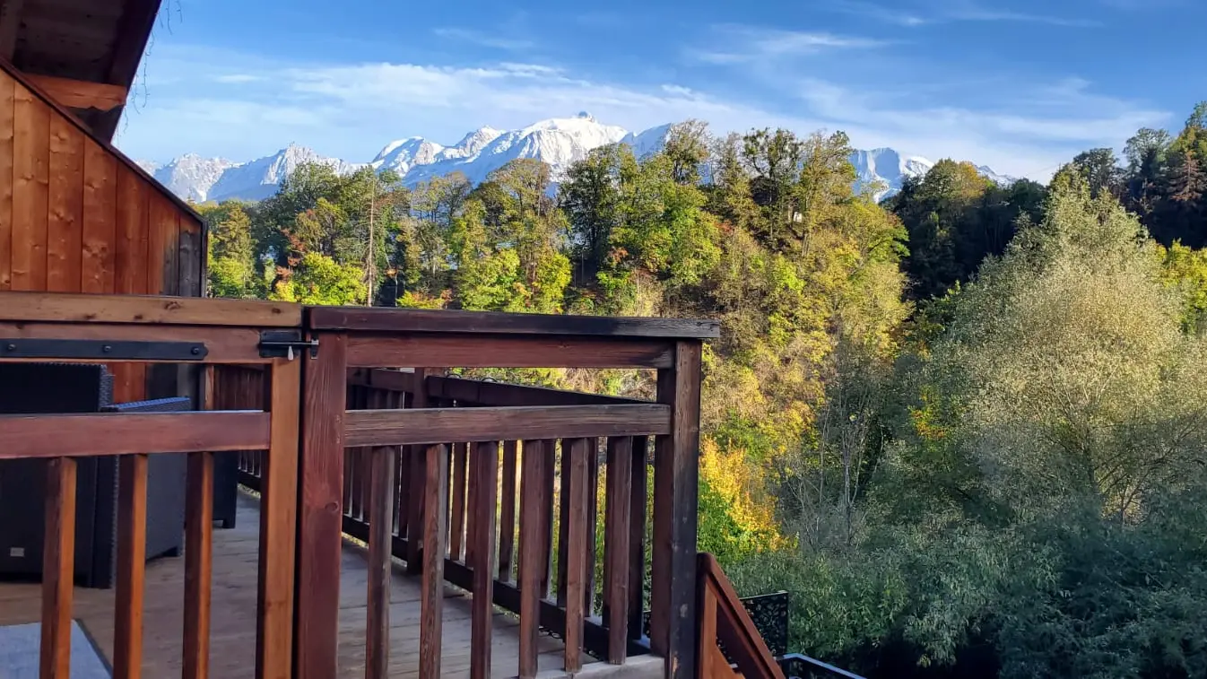 Vue de la terrasse niveau supérieur