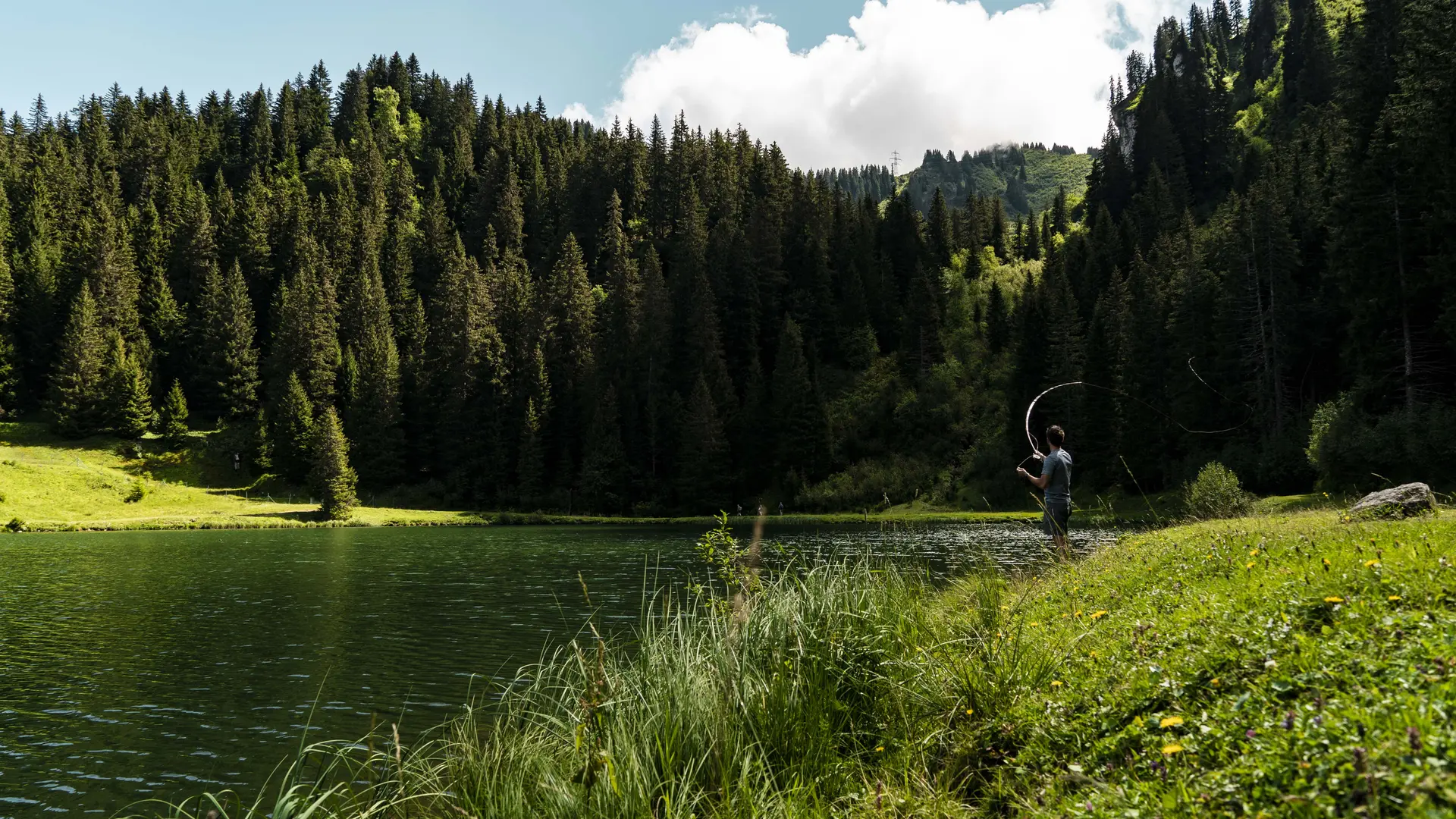 Pêche au Lac de la Mouille