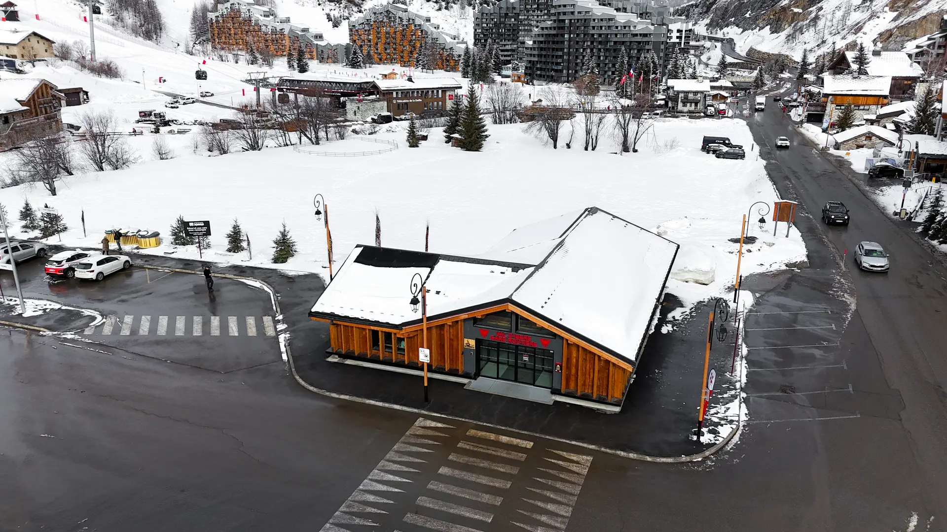 Gare routière de la Daille en hiver