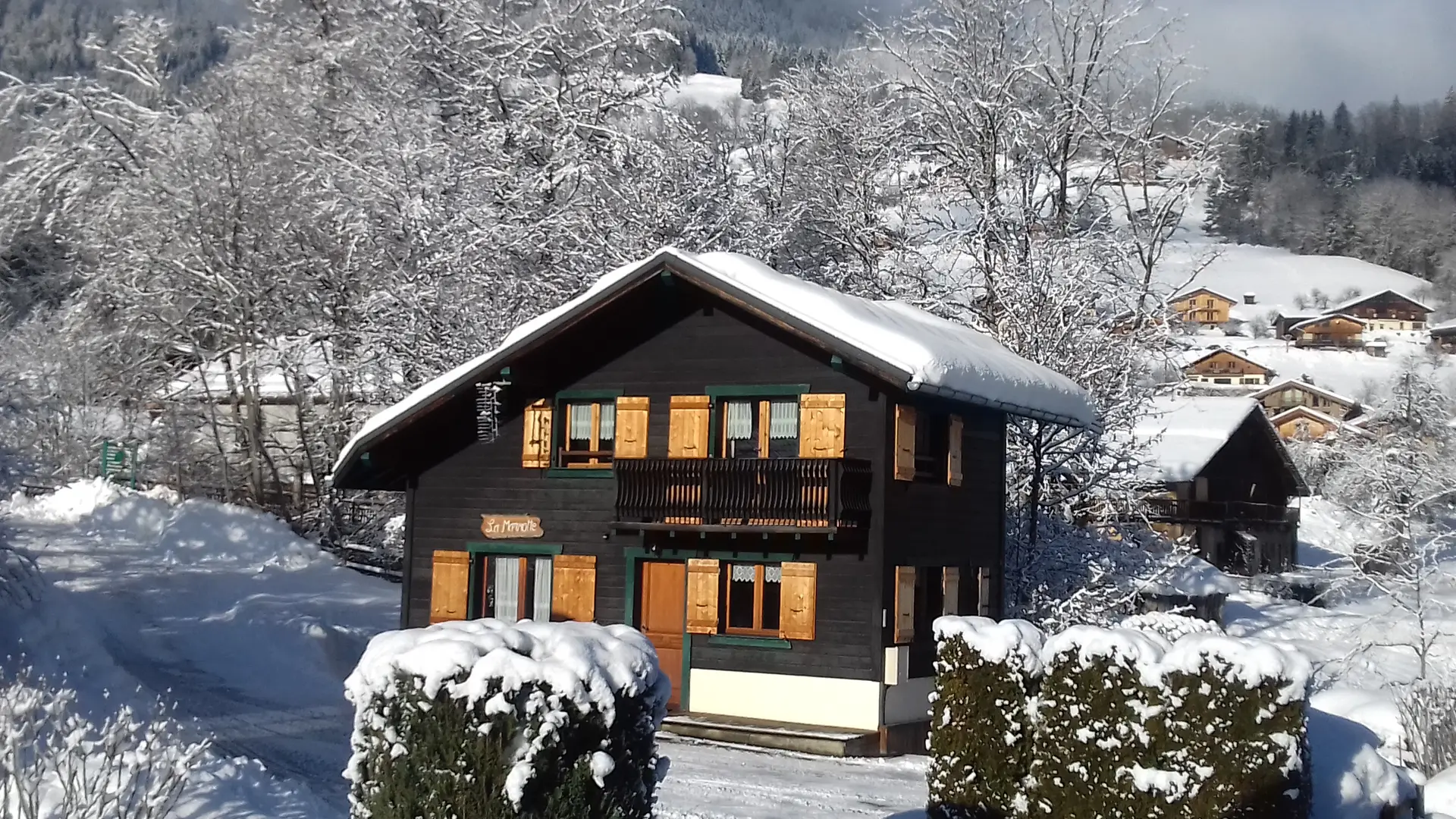 Vue Chalet en hiver