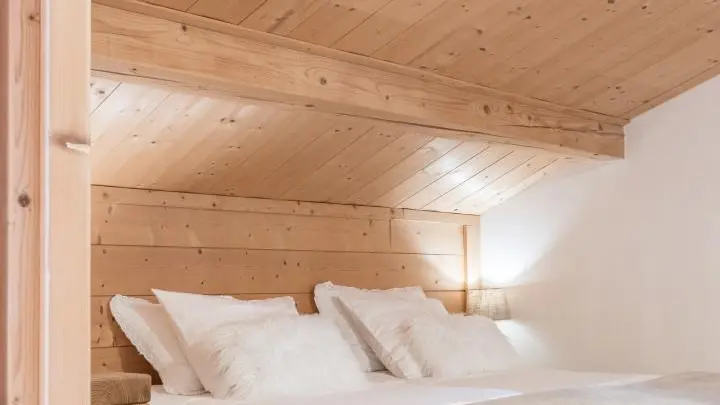 Chambre mezzanine : 1 lit double de 140 X 190 cm