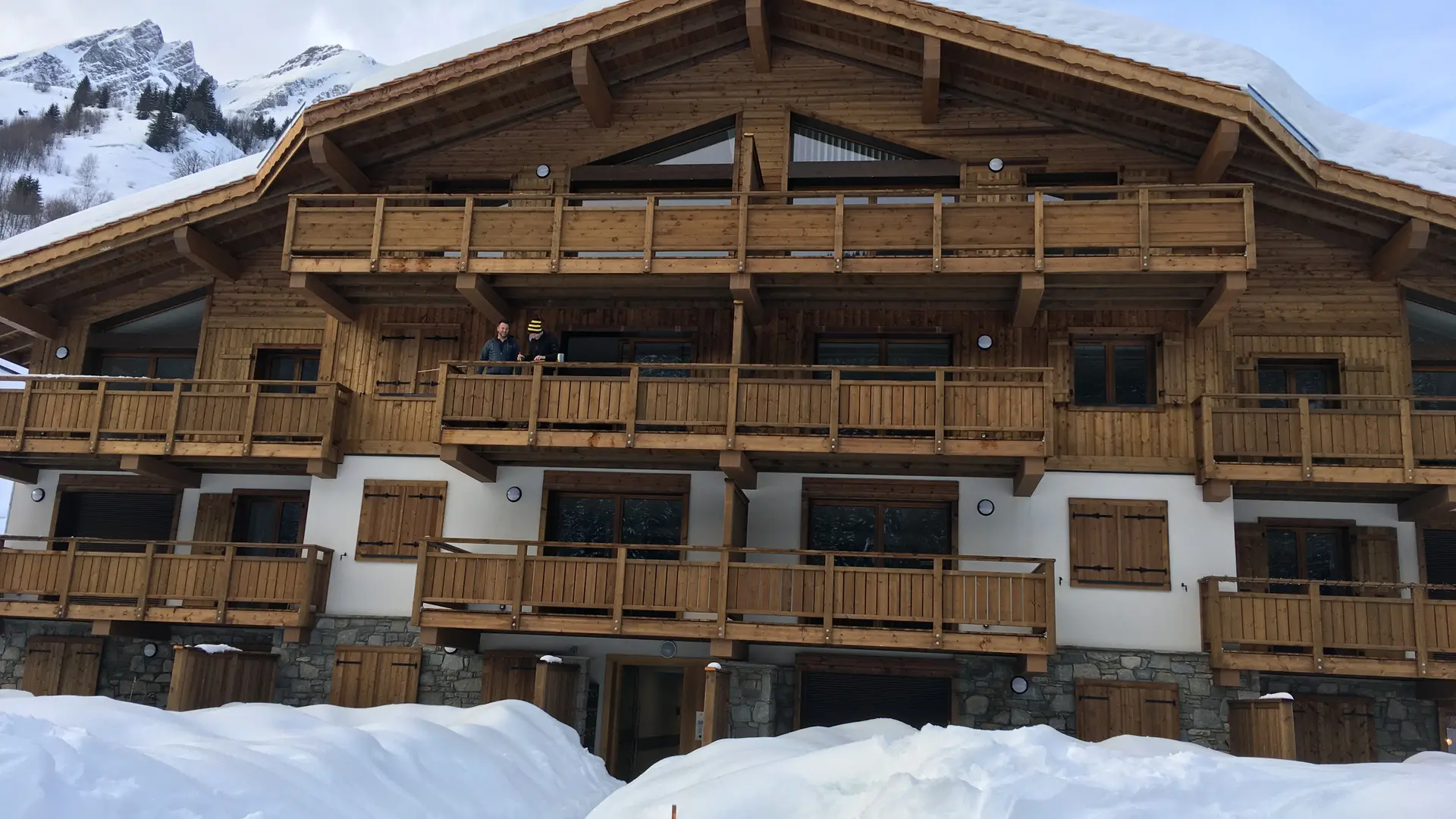 Chalet extérieur Hiver