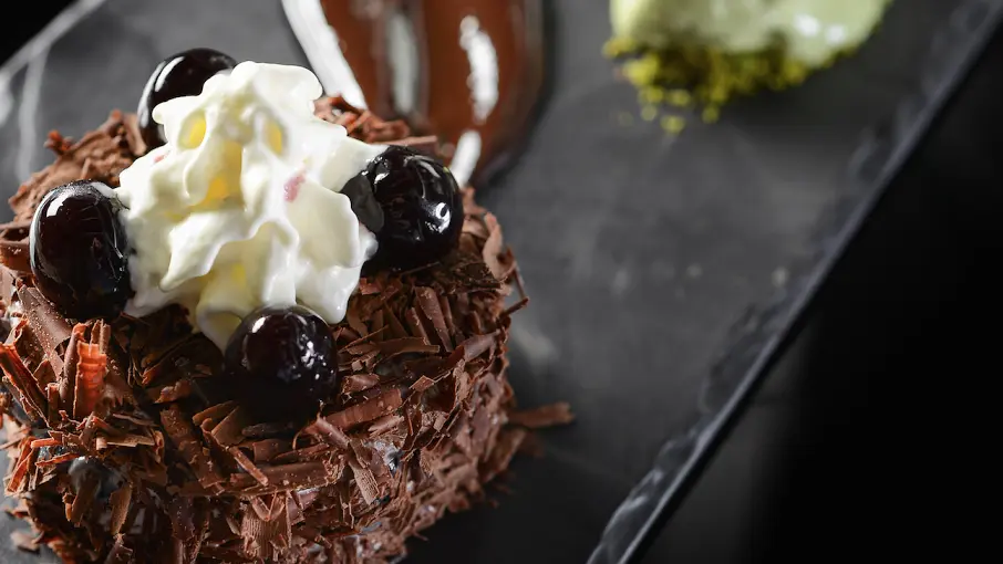 Dessert au chocolat Hôtel des Bains à Charavines