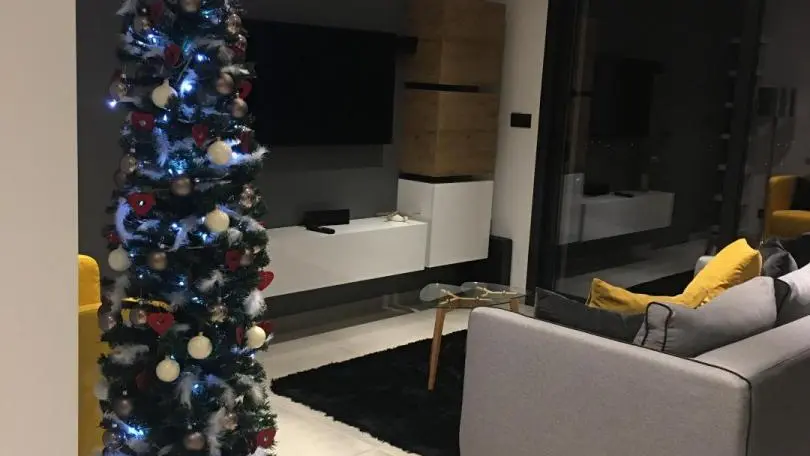 Sapin éclairé pour décembre 2020