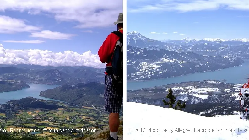 Le lac vu depuis les hauteurs